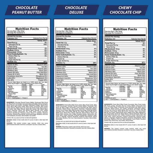 【Flash Sale + Free Shipping】18 Count of 1.76 Oz Bars- Pure Protein Bar Variety Pack (6 Chocolate Peanut Butter, 6 Chewy Chocolate Chip, 6 Chocolate Deluxe) - Image 3