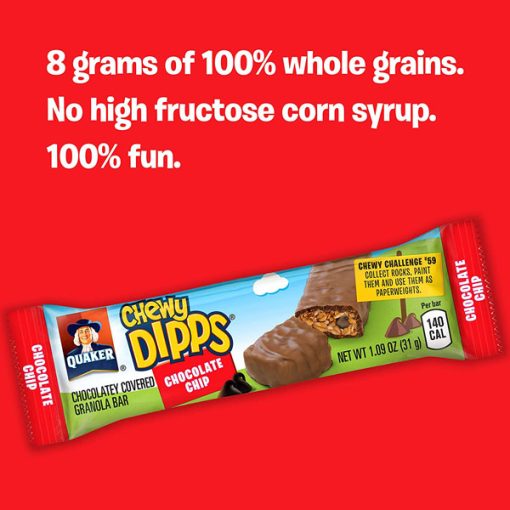 【Flash Sale + Free Shipping】Quaker Chewy Granola Bars - 58 Bars - Chewy & Dipps Variety Pack - Image 5