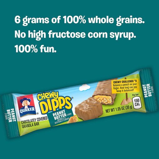 【Flash Sale + Free Shipping】Quaker Chewy Granola Bars - 58 Bars - Chewy & Dipps Variety Pack - Image 6