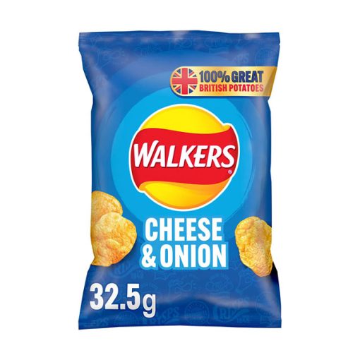 【2025 Flash Sales+ Free Shipping】Walkers 32.5g Cheese and Onion Crisps, 32.5g - Case of 32 - Image 2