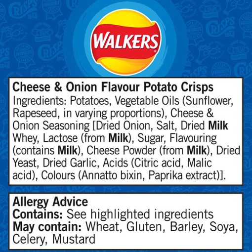 【2025 Flash Sales+ Free Shipping】Walkers 32.5g Cheese and Onion Crisps, 32.5g - Case of 32 - Image 10
