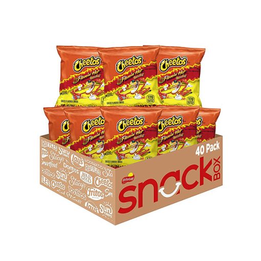 【2025 Flash Sales+ Free Shipping】Cheetos 40 count Crunchy Flamin' Hot Cheese Flavored Snacks