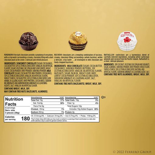 【2025 Flash Sales+ Free Shipping】Ferrero Rocher 18.2 oz 48 Count Fine Hazelnut Milk Chocolates - Image 7