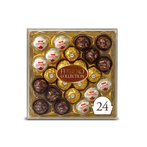【2025 Flash Sales+ Free Shipping】Ferrero Collection 9.1 oz, 24 Count Premium Gourmet Assorted Hazelnut Milk Chocolate, Dark Chocolate and Coconut