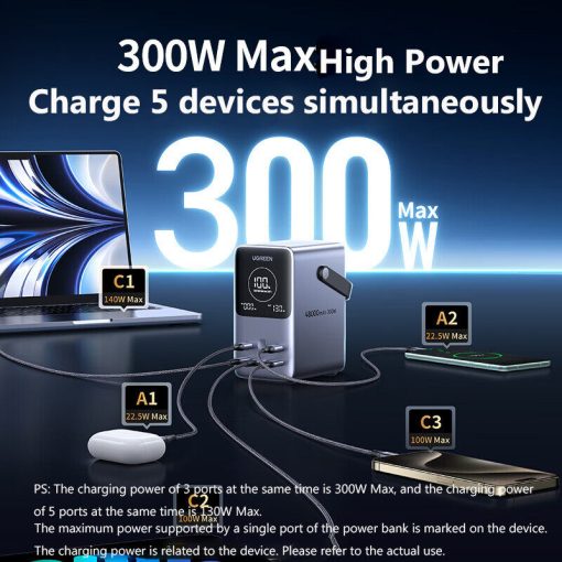 【New Users Only】48000mAh 300W Power Bank Fast Charge with Smart Digital Display - Image 5