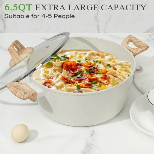 [New Users Sale]17 Pcs Pots and Pans Set Non Stick Kitchen Cookware Sets - Image 3