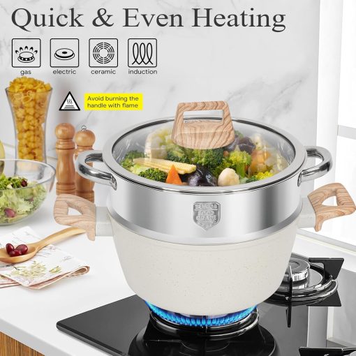 [New Users Sale]17 Pcs Pots and Pans Set Non Stick Kitchen Cookware Sets - Image 6