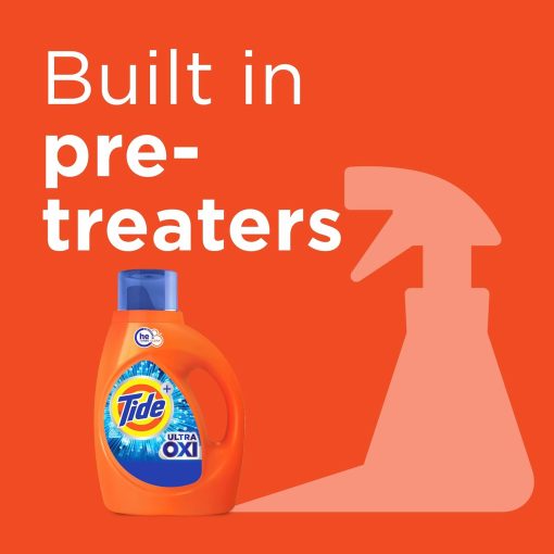 Tide Ultra Oxi Laundry Detergent Liquid Soap, High Efficiency (He), 59 Loads, 84 Fl Oz (Packaging May Vary) - Image 3