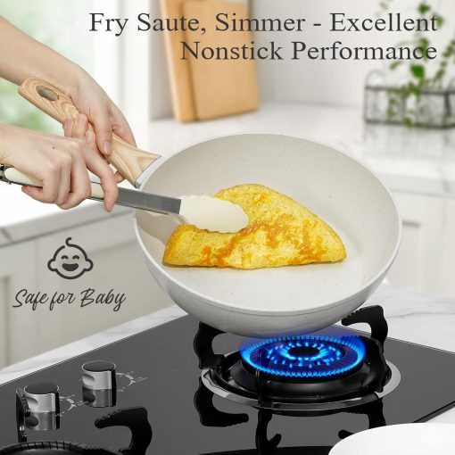 [New Users Sale]17 Pcs Pots and Pans Set Non Stick Kitchen Cookware Sets - Image 4